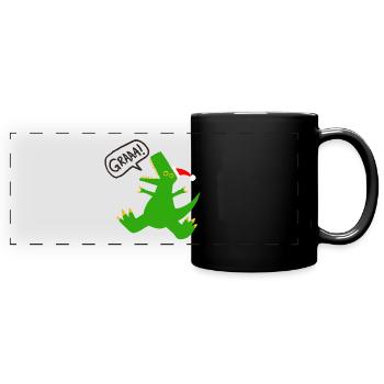 DINO NOËL - Panorama-Tasse farbig - Schwarz - Vorne