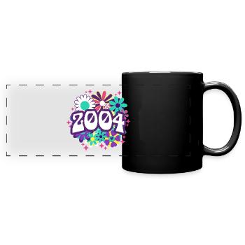 Fête Anniversaire Femme 2004 18 Ans Anniversaire - Mug panoramique uni - noir - Devant
