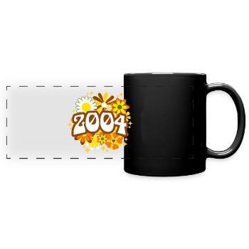 Fête Anniversaire Femme 2004 18 Ans Anniversaire - Mug panoramique uni - noir - Devant