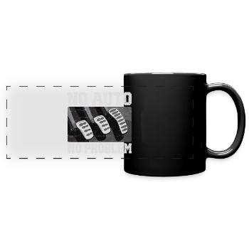 Automatique Voiture Manuelle Humour Conducteur - Mug panoramique uni - noir - Devant
