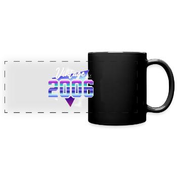 Retro 18th Anniversary 2006 - Full Colour Panoramic Mug - black - Front