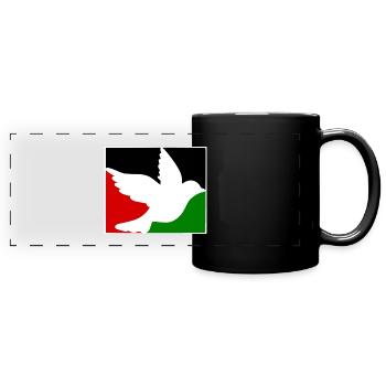 Free palestine - Mug panoramique uni - noir - Devant
