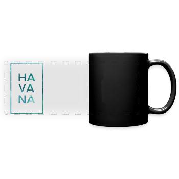 Havana - Mug panoramique uni - noir - Devant