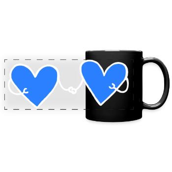 L’amour est amoureux mariage homsexuel LGBTQ - Mug panoramique uni - noir - Devant