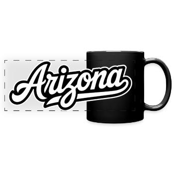 Arizona – Souvenir-Design des US-Bundesstaates - Panorama-Tasse farbig - Schwarz - Vorne