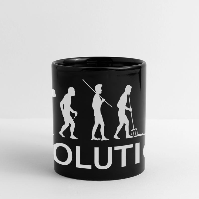 Programmierer Evolution Informatiker Entwickler Panorama-Tasse farbig