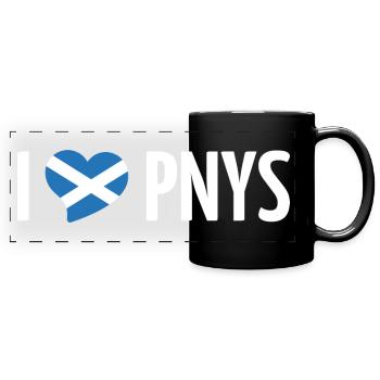 IlovePNYS shetland - Panorama-Tasse farbig - Schwarz - Vorne