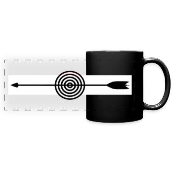 Chemise Archer Archer à l’arc - Mug panoramique uni - noir - Devant