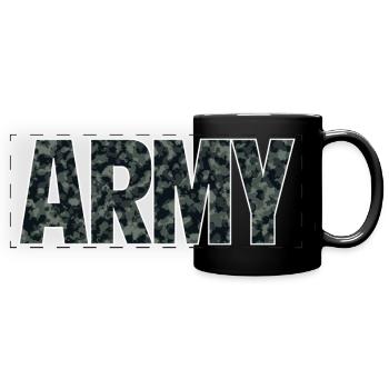 Army - Full Colour Panoramic Mug - black - Front