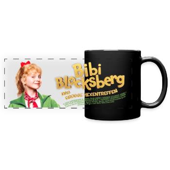 Bibi Blocksberg Film Mit Bibi Und Logo - Panorama-Tasse farbig - Schwarz - Vorne