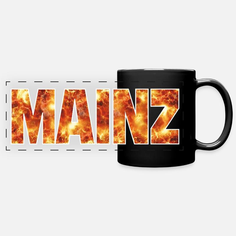 Mainz - Panorama-Tasse farbig - Schwarz