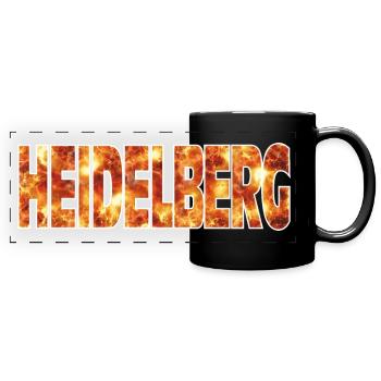 Heidelberg - Mug panoramique uni - noir - Devant