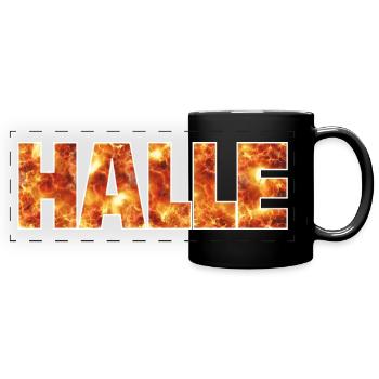 Hall - Full Colour Panoramic Mug - black - Front