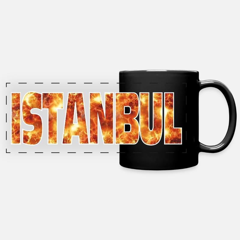 Istanbul - Mug panoramique uni - noir