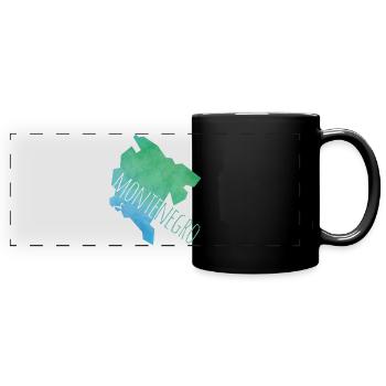 montenegro - Mug panoramique uni - noir - Devant
