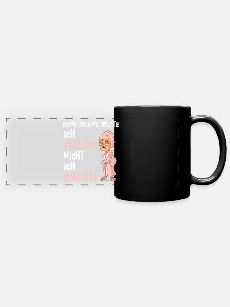 Altenpfleger - Pflege - Panorama-Tasse farbig - Schwarz