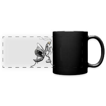 Mante religieuse - Mug panoramique uni - noir - Devant