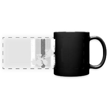 Excavator - Full Colour Panoramic Mug - black - Front