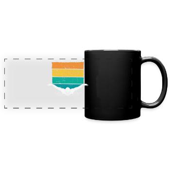 Schwimmen Trainer, Coaches Schwimmerin Schwimmer - Panorama-Tasse farbig - Schwarz - Vorne