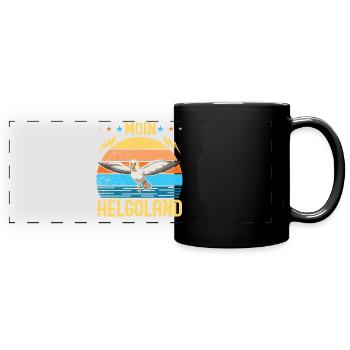 Helgoland Baltic Sea Sylt Deät Lun Lighthouse - Full Colour Panoramic Mug - black - Front