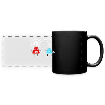funny chemistry shirt jokes, chemist studies - Full Colour Panoramic Mug - black - Front