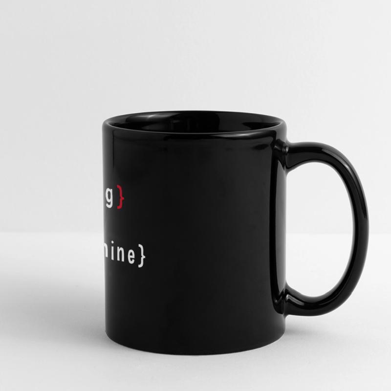 Funny Coding Is My Dopamine Coder Full Colour Panoramic Mug