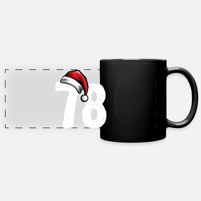78 Number Christmas - Full Colour Panoramic Mug - black