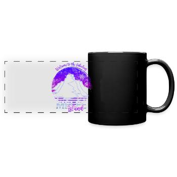 Welcome to Mêlée Island - Panorama-Tasse farbig - Schwarz - Vorne