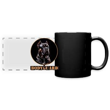 Bodyguard Cane Corso Portrait - Panorama-Tasse farbig - Schwarz - Vorne
