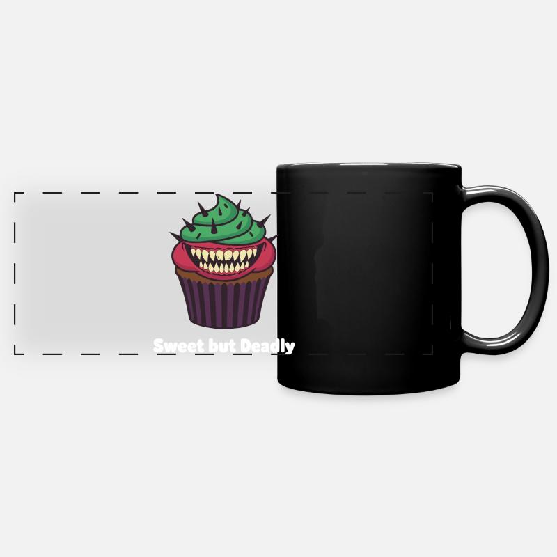 Sweet but Deadly Cupcake - Full Colour Panoramic Mug - black