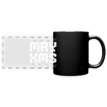 Merry Christmas MRY XMS Ugly Xmas Style - Panorama-Tasse farbig - Schwarz - Vorne