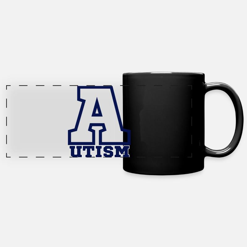 Autism - Panorama-Tasse farbig - Schwarz