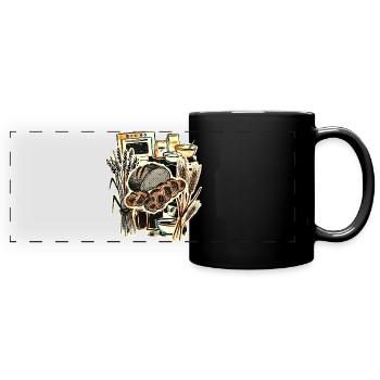 Baking Baker Vintage - Full Colour Panoramic Mug - black - Front