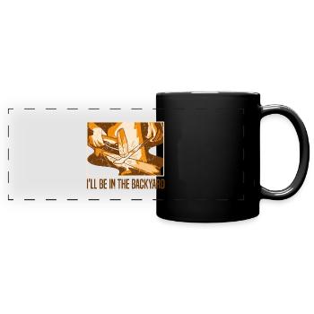 Blacksmith Gifts | Craft Goldsmith Forging - Full Colour Panoramic Mug - black - Front