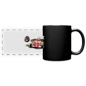A fond la Caisse F1! - Mug panoramique uni - noir - Devant