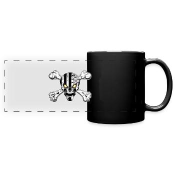 breizh skull 06 - Mug panoramique uni - noir - Devant