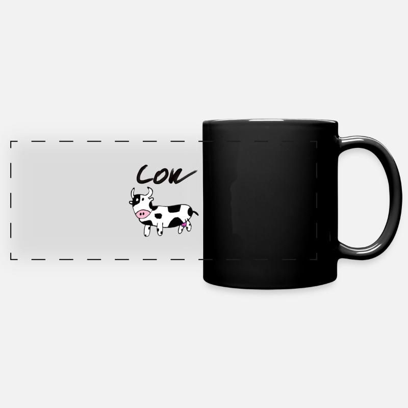 Cow - Full Colour Panoramic Mug - black