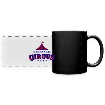 Patron de ce cirque - Mug panoramique uni - noir - Devant