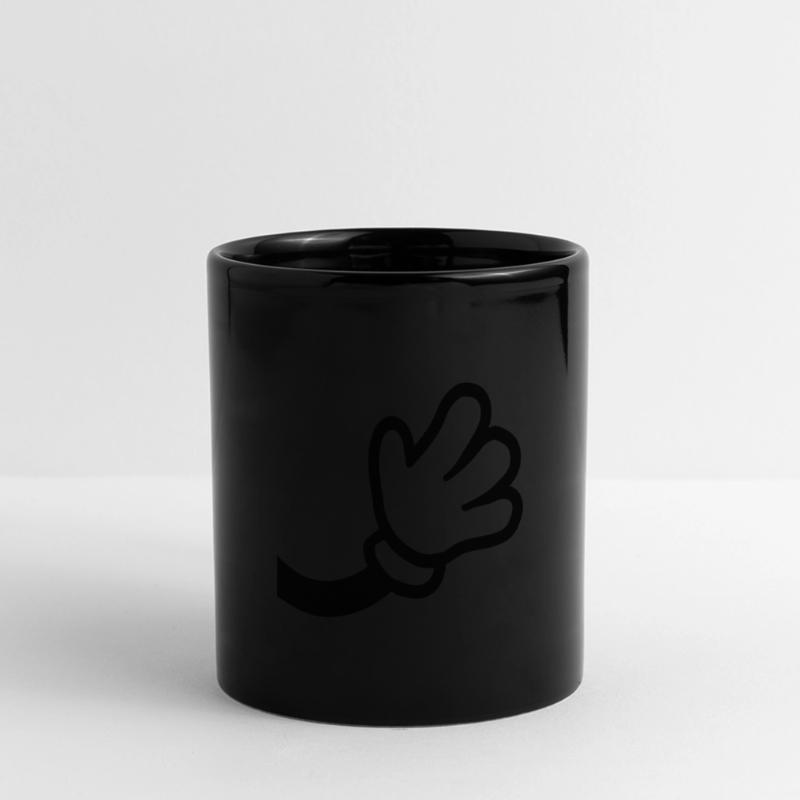 Comic Hand Waving Full Colour Panoramic Mug