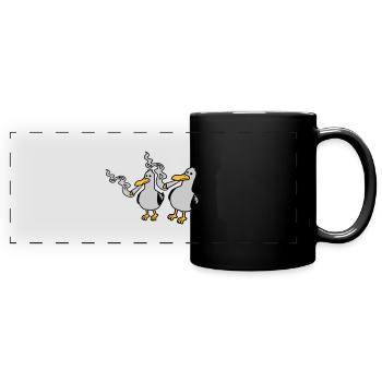 2 Amis Stoner Seagull - Mug panoramique uni - noir - Devant