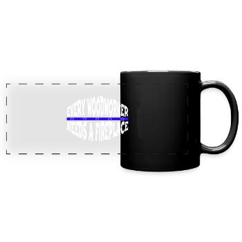 cutter arboriculture carpenter tshirts - Panorama-Tasse farbig - Schwarz - Vorne