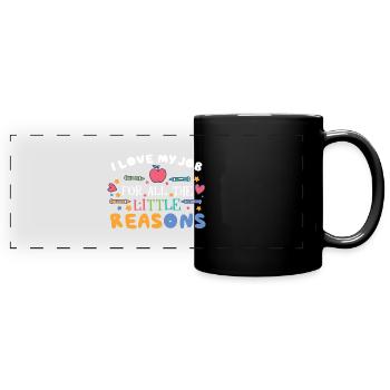 Erzieherlehrer unterrichten Pre-K - Panorama-Tasse farbig - Schwarz - Vorne