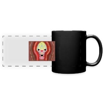 Crazy skull - Full Colour Panoramic Mug - black - Front