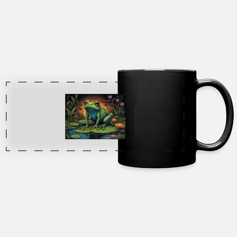 frog - Full Colour Panoramic Mug - black