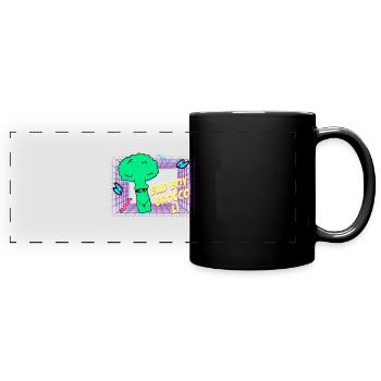 Bad Boy Broccoli - Full Colour Panoramic Mug - black - Front