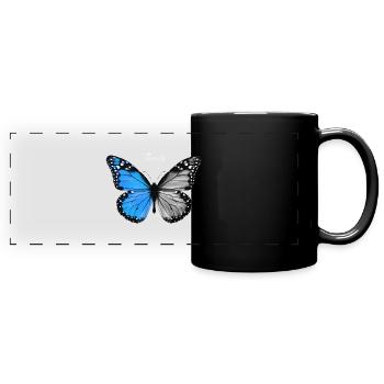 Battery Graphic - Full Colour Panoramic Mug - black - Front