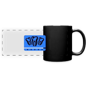 Dentiste Dentiste Dentaire Icône - Mug panoramique uni - noir - Devant