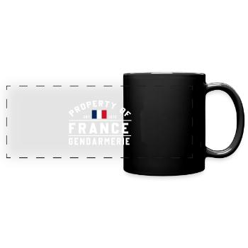 French Gendarmerie Est 1972 - Full Colour Panoramic Mug - black - Front