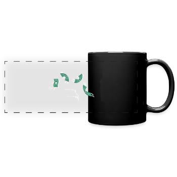 Comic Inflation - Panorama-Tasse farbig - Schwarz - Vorne