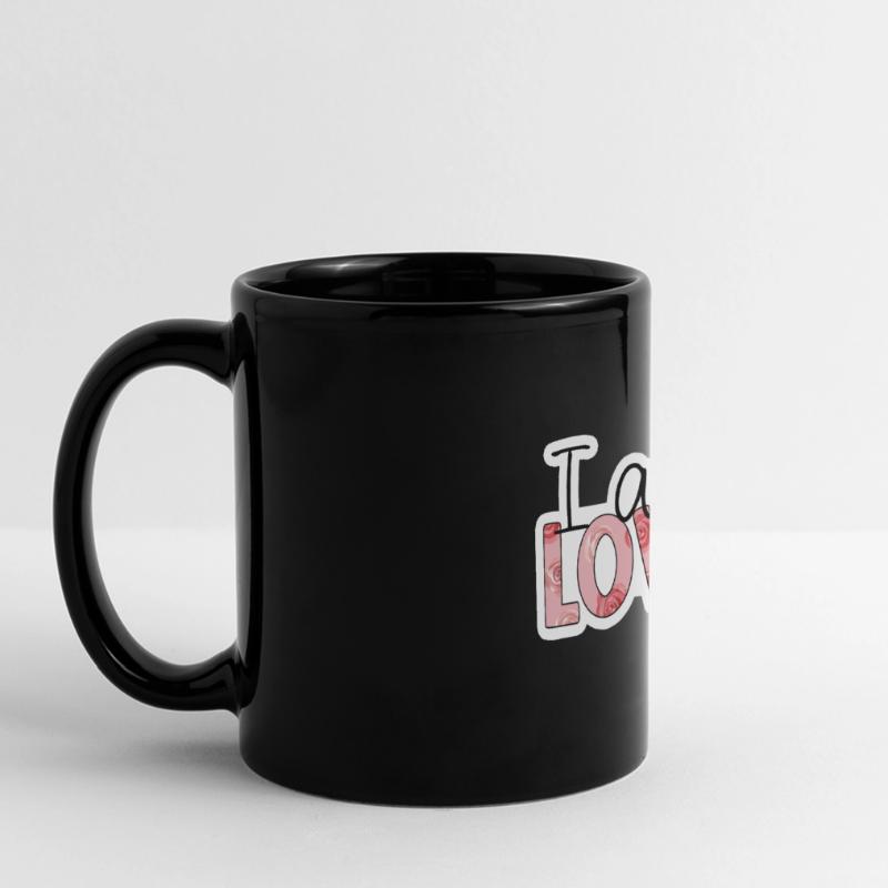 Positive Affirmation - ich werde geliebt Panorama-Tasse farbig
